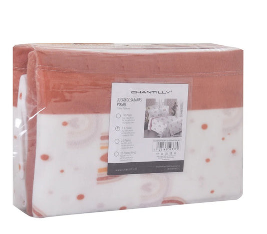Juego De Sábanas De Polar 1.5 Chantilly